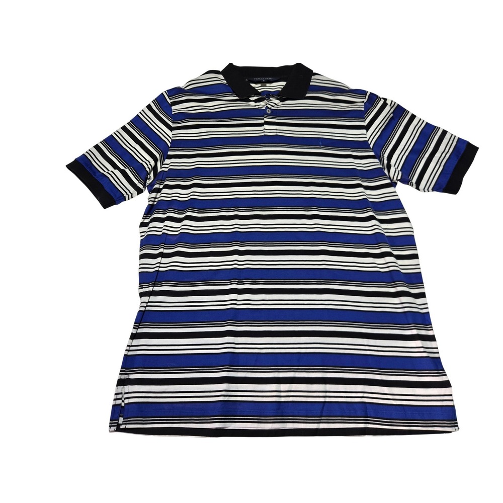 Polo Golf Ralph Lauren Striped Polo‎ Men's L Blue Black White